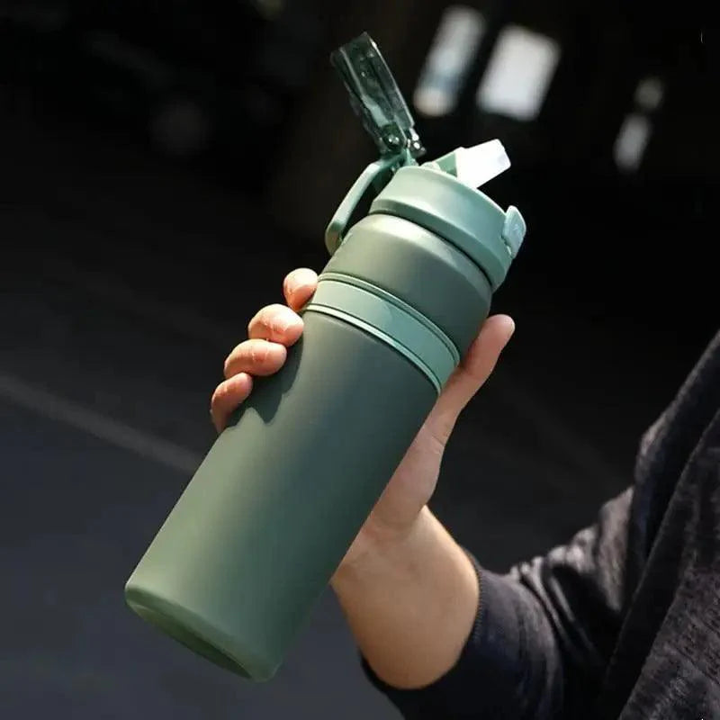 Portable Tritan Water Bottle with Straw for Fitness
