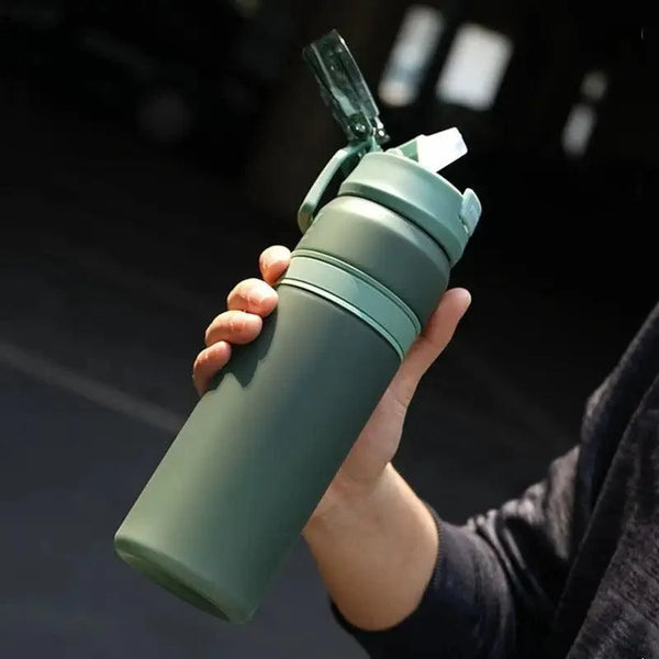 Portable Tritan Water Bottle with Straw for Fitness