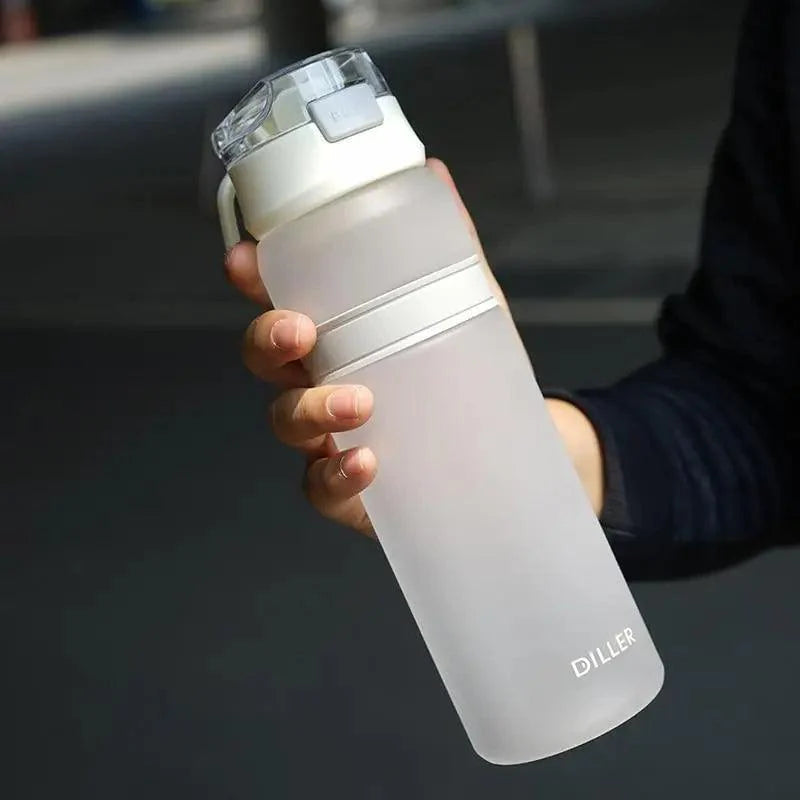 Portable Tritan Water Bottle with Straw for Fitness