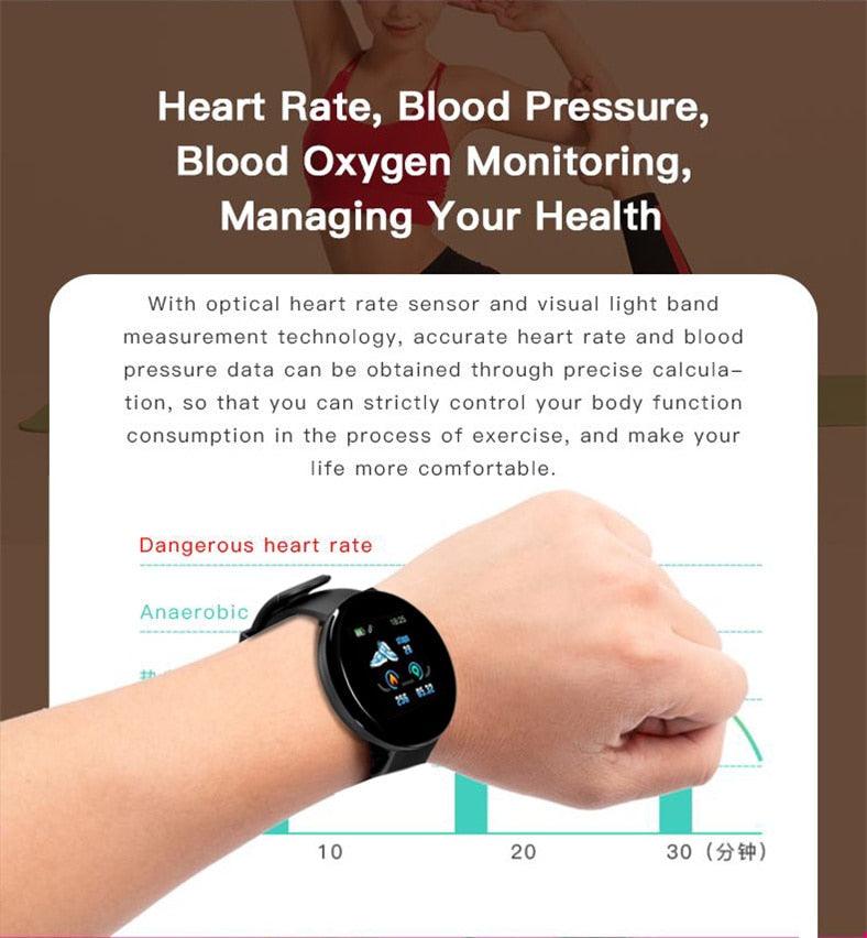 Smart Watch Fitness Tracker with Heart Rate Monitor